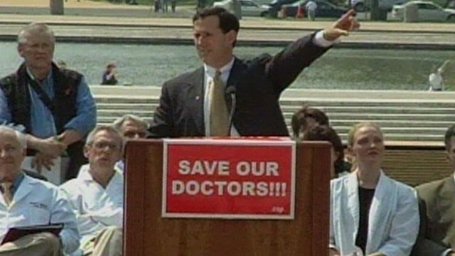 VIDEO: Rick Santorum on Medical Lawsuit Abuse 2005
