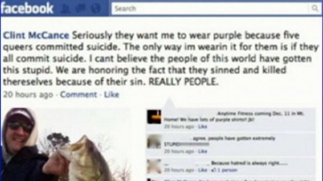 VIDEO: Ark. school board official Clint McCance posted anti-gay remarks on Facebook.