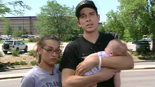 PHOTO: Jamie Rohrs and his fiance Patricia Legarreta attended the midnight viewing of "The Dark Knight Rises" in Auroro, Colo on July 20, 2012. Legarreta was hit by shrapnel as she tried to shield her 4-year-old daughter from the shooter. Rohrs jumped fro