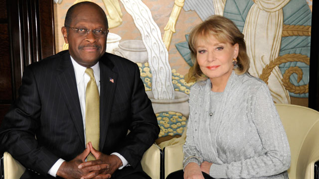 PHOTO: Barbara Walters interviews Herman Cain for "Barbara Walters Presents: The 10 Most Fascinating People of the Year,"