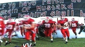 PHOTO Cheerleaders with religious messages at football games have sparked a First Amendment debate in Georgia.