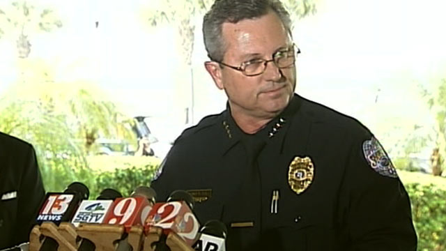 PHOTO: Sanford, Fla., Police Chief Bill Lee at a press conference where he announced that he is stepping down "temporarily" amid accusations that his department bungled its investigation into the shooting death of an unarmed teen, Trayvon Martin, March 22