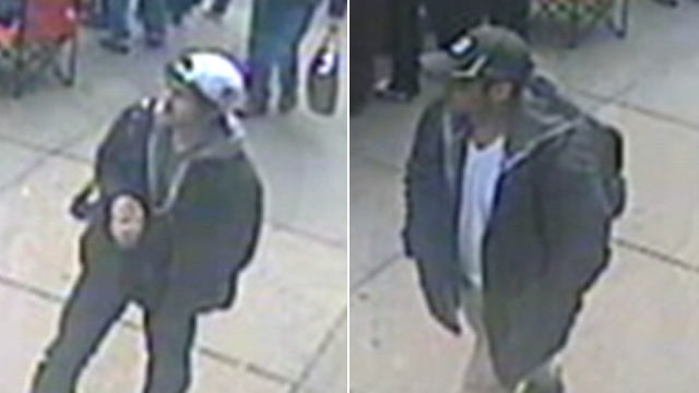 PHOTO: FBI has released images of the suspected bombers in the investigation of the explosions near the Boston Marathon finish line, April 18, 2013, in Boston.