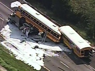 Missouri School Buses Crash, Kill 2 and Injure as Many as 50