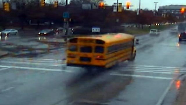 PHOTO: Traffic cameras caught hundreds of local school bus drivers running red and speeding while taking children to and from school in Baltimore.