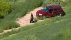 PHOTO: Carjacker outside car