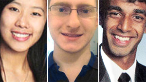 PHOTO Tyler Clementi, center, took his life by jumping from George Washington Bridge after Molly Wei, left, and Dharun Ravi allegedly recorded him having sexual activity in his dorm room on September 19.