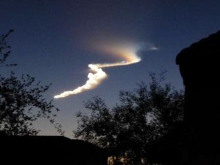 Morning Missile Mystery Lights Up Western Skies