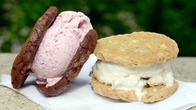 PHOTO: Coolhaus features homemade ice cream sandwiches, at their New York City cart, located near the Natural History Museum and Central Park, New York, July 27, 2012.