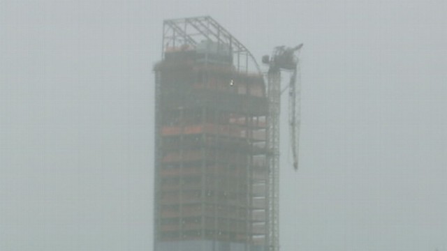 VIDEO: A crane has partially collapsed at a high-rise building under construction in Manhattan.