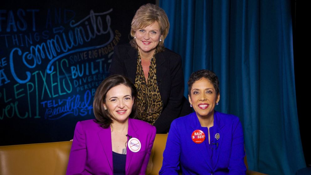 PHOTO: "Nightlines" Cynthia McFadden interviews Facebook COO Sheryl Sandberg and CEO of Girl Scouts USA Anna Marie Chávez about their new public service campaign, "Ban Bossy."