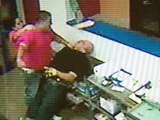 Father Robs Daughter at Work