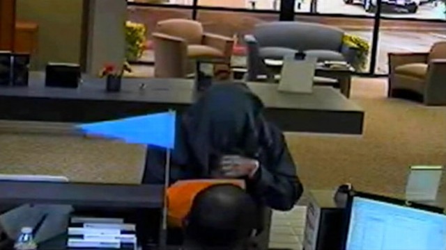 VIDEO: Surveillance video shows man suspected of three July bank robberies in the Seattle area.