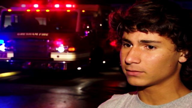 PHOTO: A 14-year-old boy went into a burning home on September 24, 2012 and rescued a young child.