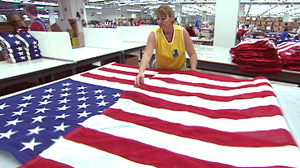 PHOTO Star by patriotic star, stripe by patriotic stripe, workers at Miamis Goodwill Industries stitch and sew the most familiar of flags.