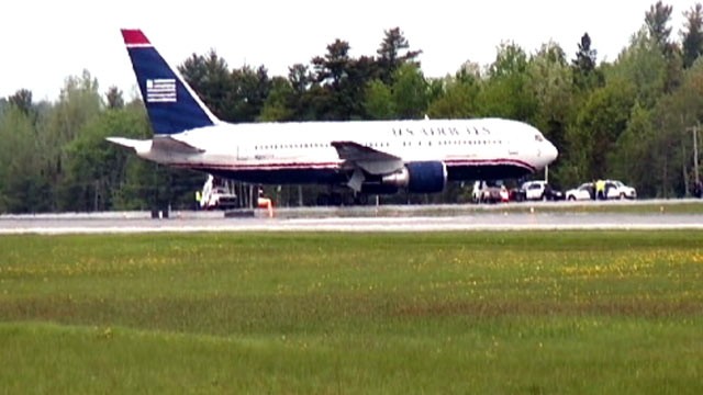 PHOTO: A US Airways flight out of Paris and headed for Charlotte, N.C., was diverted to Bangor, Maine, today because of a "security issue," according to an airline spokesman.