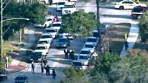PHOTO Law enforcement officers were shot in St. Petersburg this morning