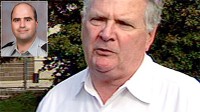 PHOTO John Galligan speaks outside Brooke Army Medical Center at Fort Sam Houston, Texas.