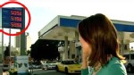 PHOTO: Prices change on gas station sign during World News segment