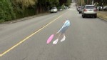 Video: Will the ghost girl slow drivers down? 