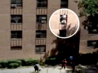 Man Catches Girl From 3-Story Fall