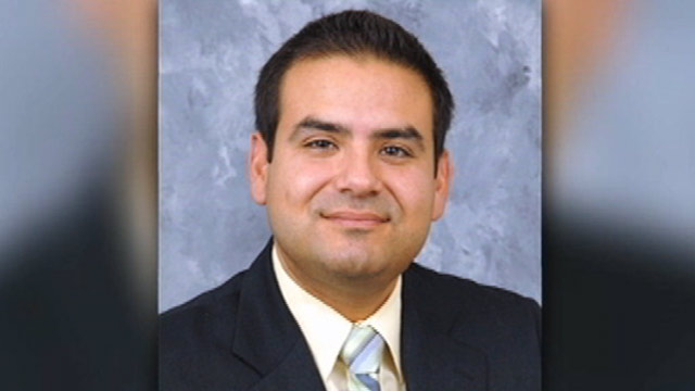 PHOTO: Anthony Sanchez, an elected official in California, was caught on tape beating his stepson when the boy appeared to drop the ball during a game of catch.