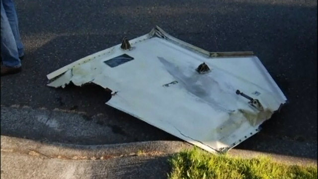PHOTO: The FAA is investigation after a refrigerator door-sized aircraft part crashed into a Seattle neighborhood.
