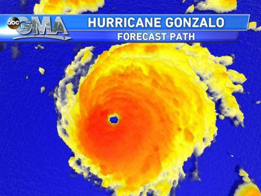 PHOTO: A view of Hurricane Gonzalo