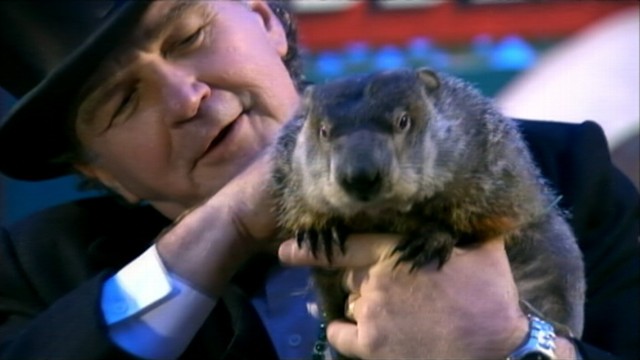 VIDEO: Punxsutawney Phils shadow means six more weeks of winter in 2012.