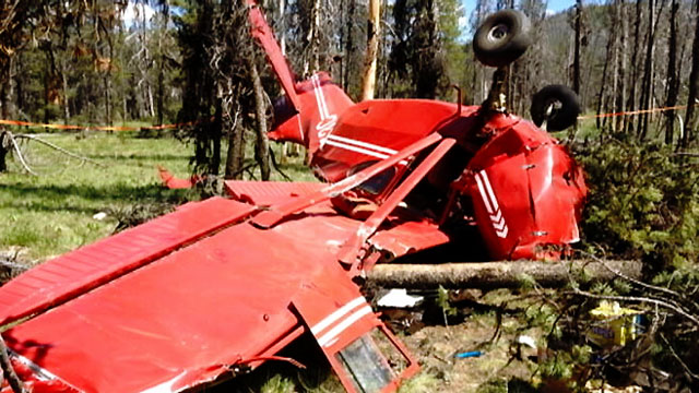 PHOTO: Four people in Idaho survived a crash in a vintage single-engine plane.