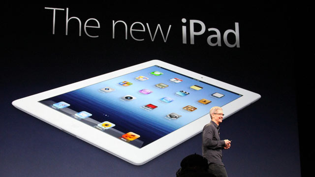 PHOTO: Apple iPad 3 event on March 7, 2012 in San Francisco, Ca.
