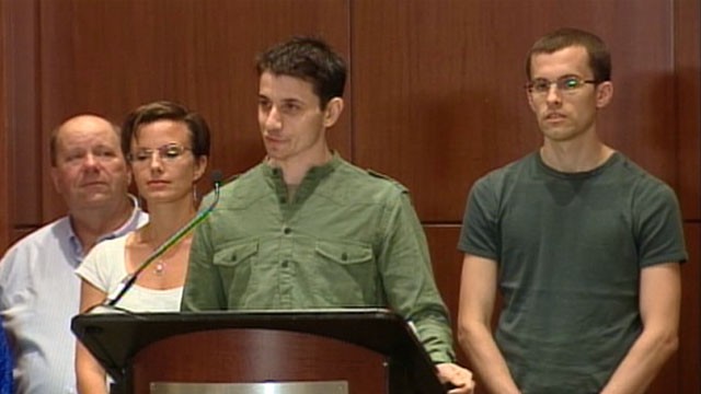 PHOTO: Iran Hikers News Conference