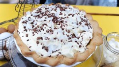PHOTO: Jalene's "Mary & Ethel" Custard Caramel Pie
