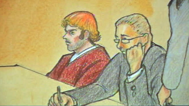 PHOTO: James Holmes courtroom sketch