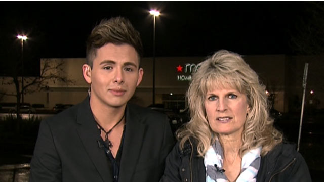 PHOTO: Jocelyn Lay and Allan Fonseca survived the shooting at the Clackamas Town Center mall in suburban Portland, Ore. on Dec. 11, 2012.