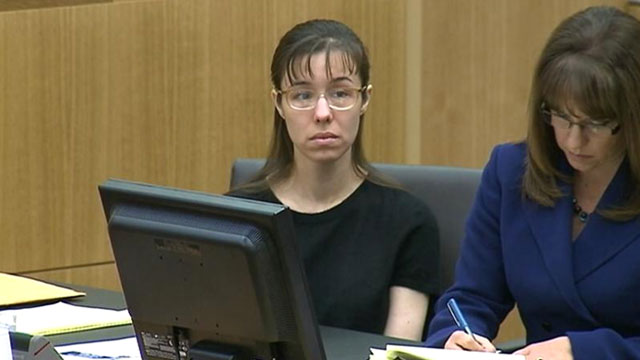 PHOTO: Jodi Arias during the sentencing phase of her trial at Maricopa County Superior Court in Phoenix, May 16, 2013.