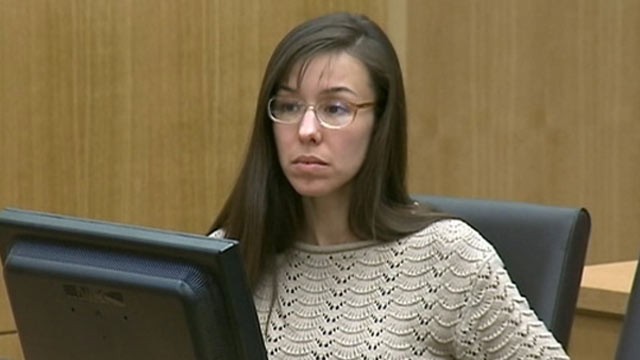 PHOTO: Jodi Arias sits in court during her trial for the murder of her boyfriend, April 2, 2013, in Phoenix.