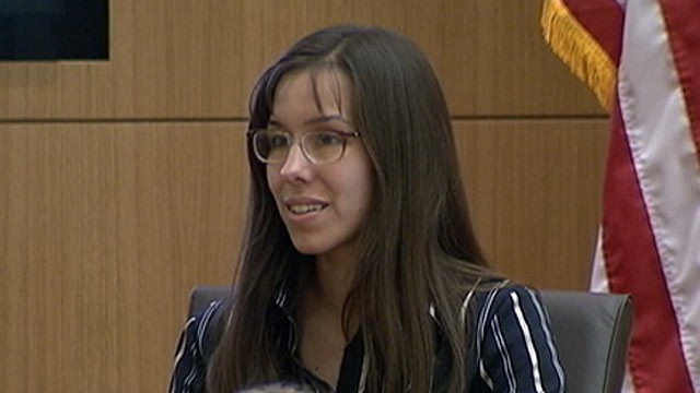 PHOTO: Jodi Arias on the stand during her trial, Feb. 13, 2013.