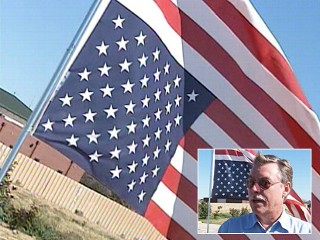 Flag Hung Upside Down To Protest Obama