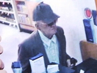 VIDEO: Officials say an elderly man has already robbed eight banks in California.