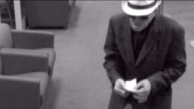 Video: Calf. geezer bandit strikes again.