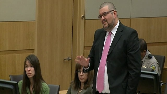 PHOTO: Attorney Kirk Nurmi stands during Jodi Arias's trial in Maricopa County Superior Court in Phoenix, Jan. 17, 2013.