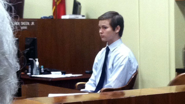 PHOTO: Nate Anderson, the 16-year-old Chapel Hill teen accused in his sisters shooting death is entered a plea agreement, Feb. 2, 2012.