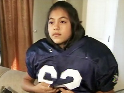 Video: Team refuses to play football team with female member.