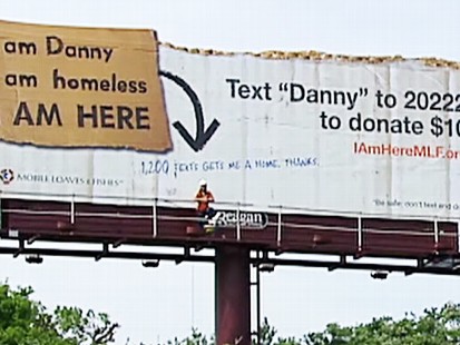 Video: Non-profit raises awareness about the homeless with a billboard.