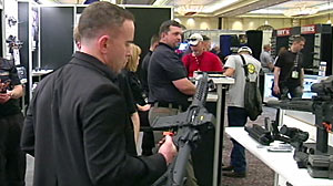 PHOTO The Shot Show, the world?s largest gun trade show and conference, began on Tuesday in Las Vegas amid the country?s ongoing gun debate.