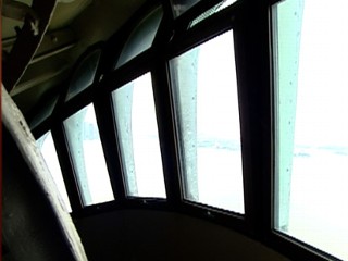 PHOTO:Inside the crown of the Statue of Liberty.
