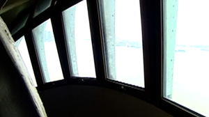 PHOTO:Inside the crown of The Statue of Liberty.
