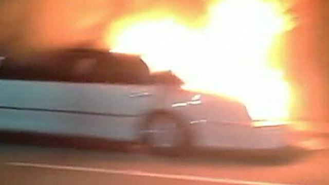 PHOTO: Nine women were in a limo, along with a male driver, when it caught fire on the San Mateo-Hayward Bridge, California Highway Patrol said.