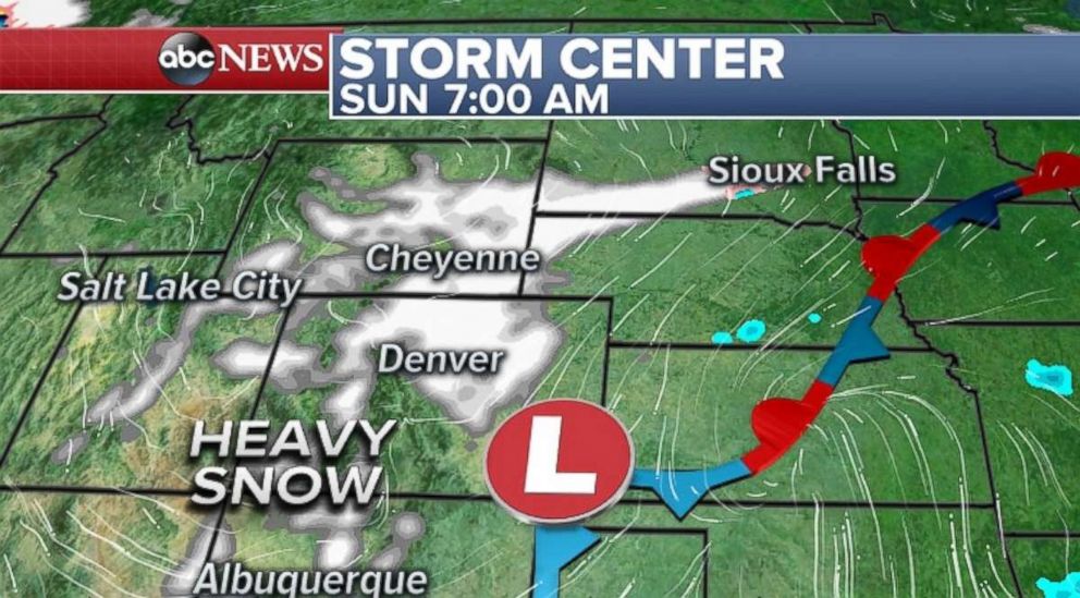 PHOTO: Parts of Colorado and Utah will experience heavy snow.
